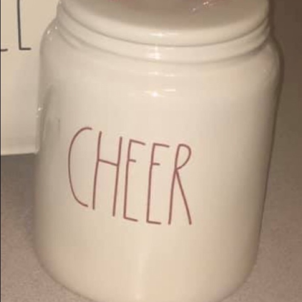 Rae Dunn cheer Kitchen canister